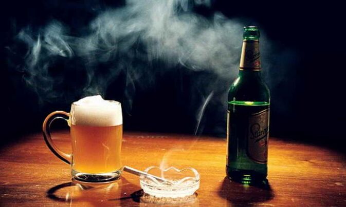 alkohol a kouření jako příčina osteochondózy prsu